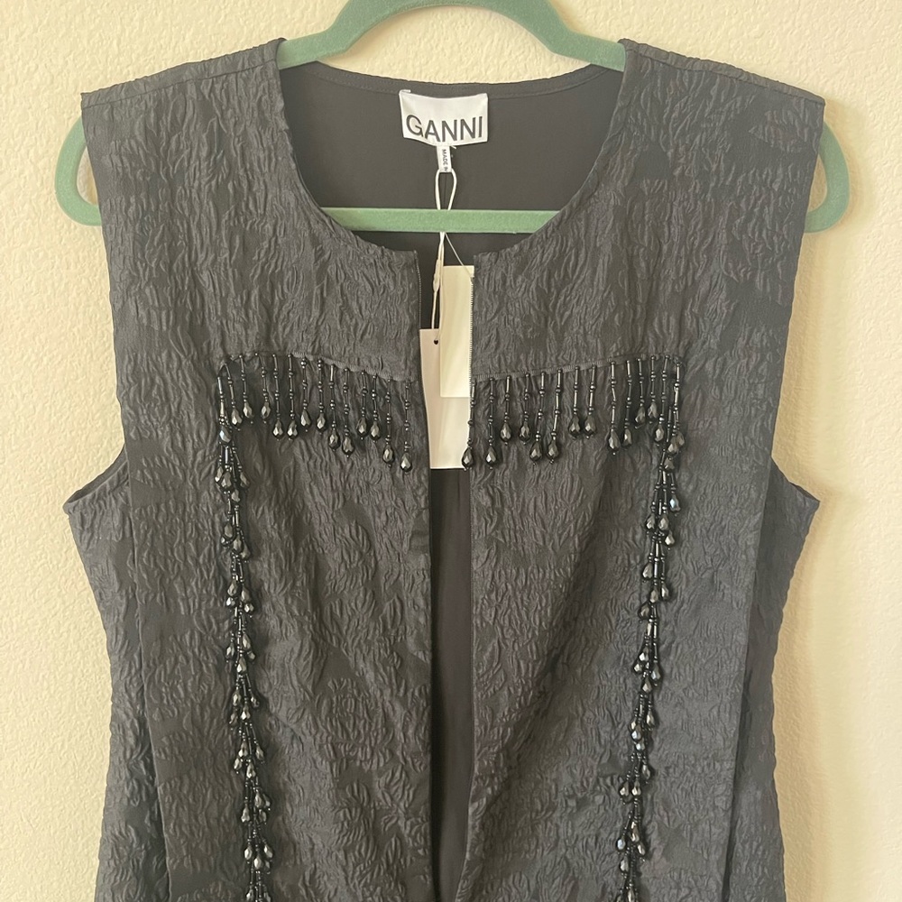 NWT Ganni Jacquard Dress Size 8 US (40 FR) - Picture 7 of 16